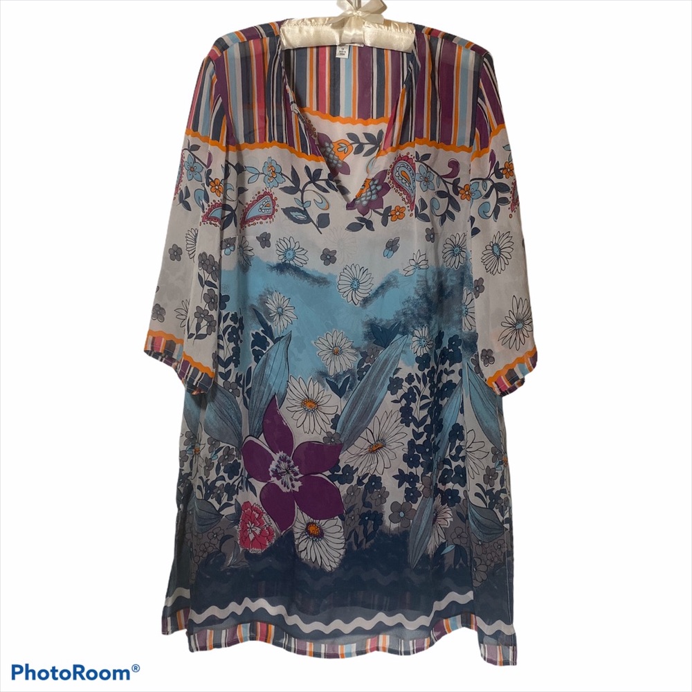 Coldwater Creek Silk Tunic. Size 1x. EUC